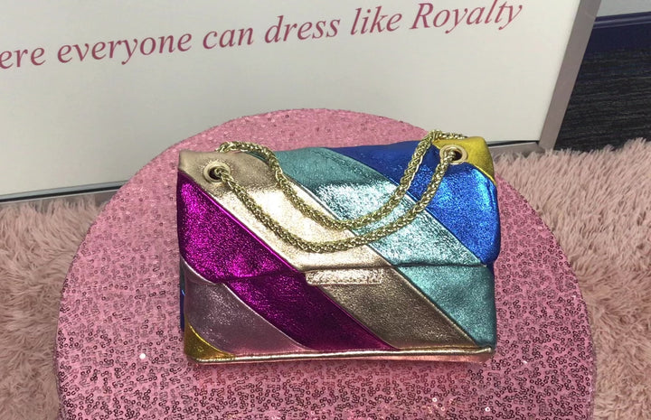 Multicolored Clutch Purse